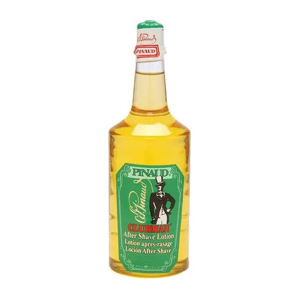 A bottle of Clubman Pinaud aftershave lotion