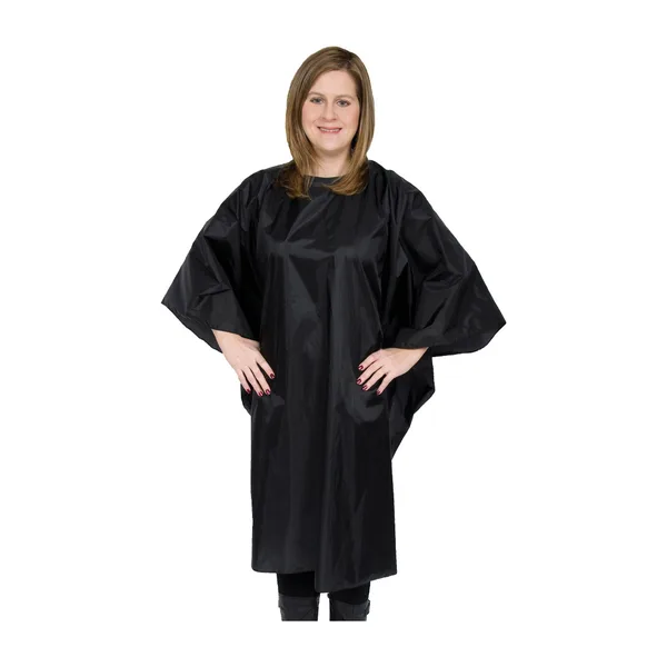 A black all-purpose cape