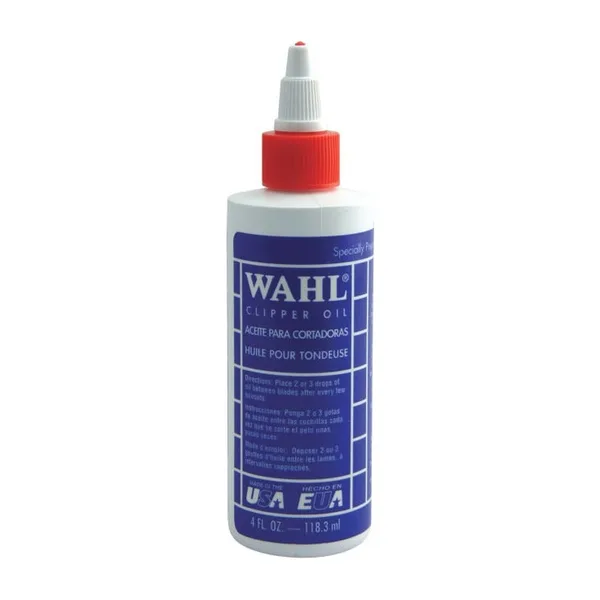 A bottle of Wahl clipper oil