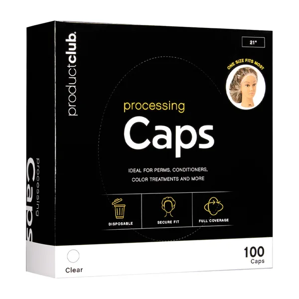 A box of Product Club processing caps