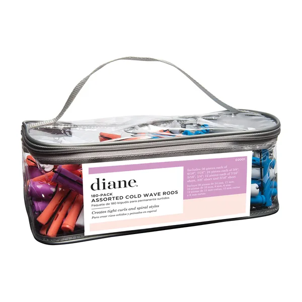 A zip case of assorted cold wave rods